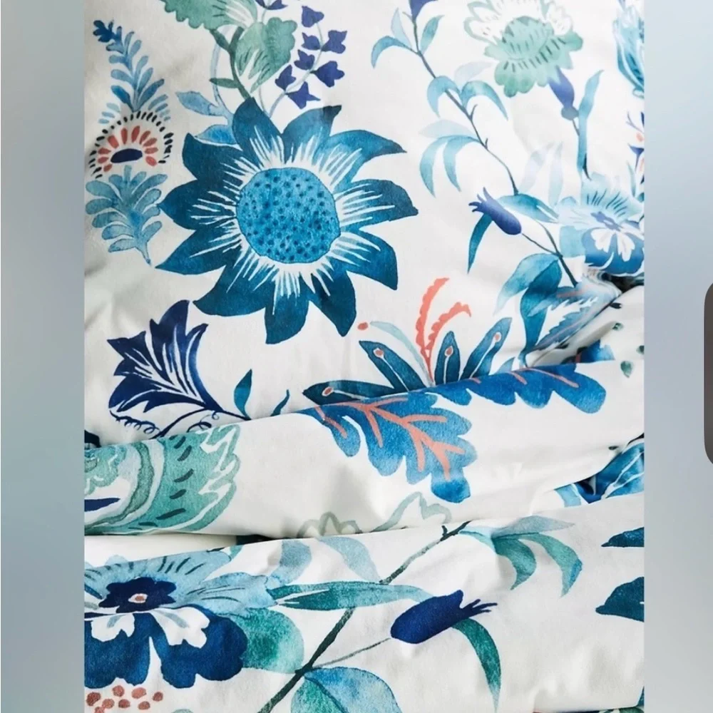 Anthropologie Velvet Hollyhock Full Quilt NWT Plus